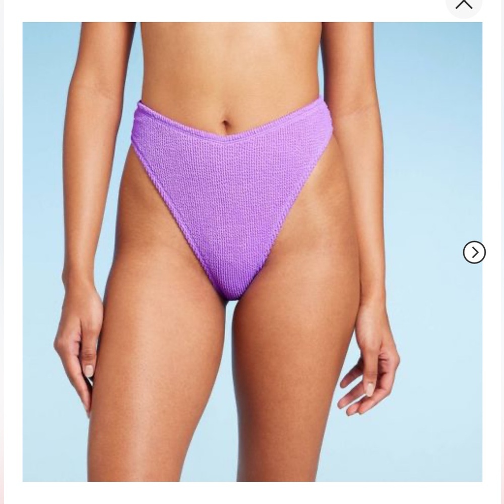 Target Wild Fable Pucker V Front High Waist Bikini Bottom